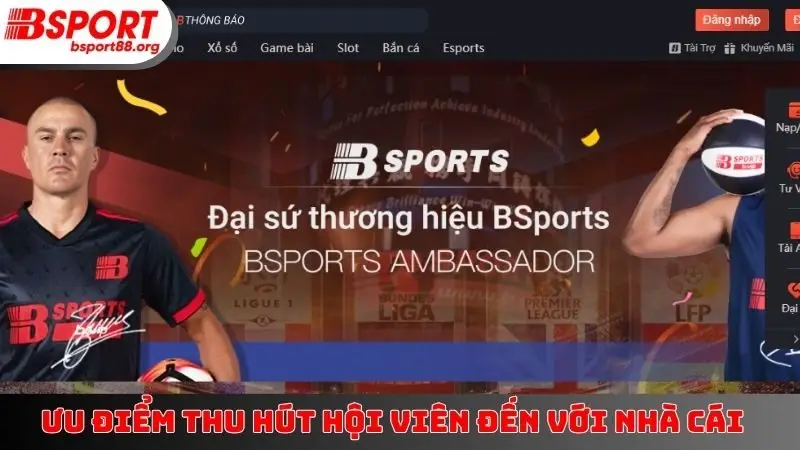 Ưu điểm thu hút hội viên đến với nhà cái