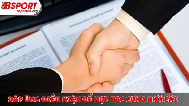 Đáp ứng điều kiện để hợp tác cùng nhà cái