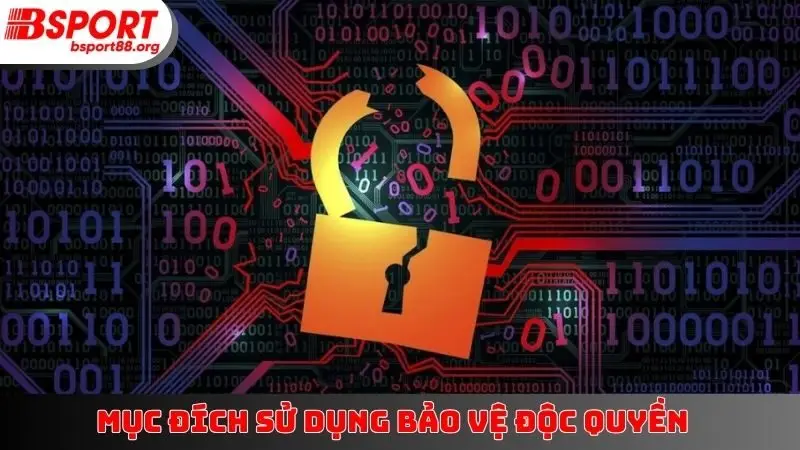 Mục đích sử dụng bảo vệ độc quyền