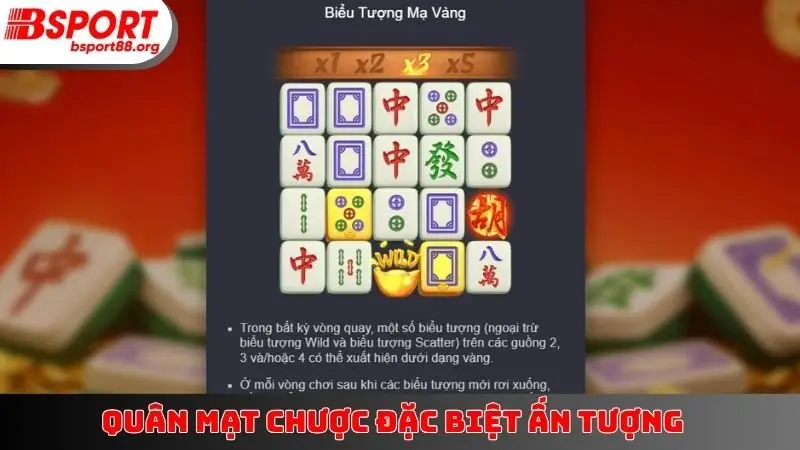 Quân mạt chược đặc biệt ấn tượng